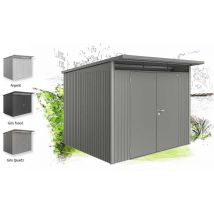 Abri métal Avantgarde A6 - 260x260cm extérieur - Toit monopente - - Biohort