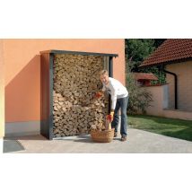 Abri bûches métal Woodstock 150 157x102x199cm extérieur - - - Touschalets
