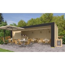 Pool house LA BAULE avec bar - 19.50m² - Arche grise