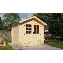 Abri de jardin PLOUHA 28 mm - 4.71m² intérieur - Double pente - Porte Double - Touschalets