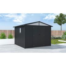 Abri métal Amy D - 304x296x228cm - 7.56m2