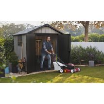 Abri de jardin OAKLAND 757 en résine - KETER - gris - 4.5m2