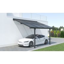 Carport aluminium adossable Sunny B pour 8 panneaux solaires 480x331x350 - 15.89m2 - Surface intérieure m² - Aluminium - - - - - Touschalets -