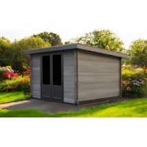 Abri de jardin composite Kanali, toit monopente, 3x3m
