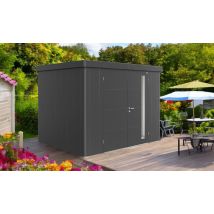 Abri métal Neo 2C Biohort - 292x236x222cm - 2 portes - Toit plat - Porte simple - Biohort