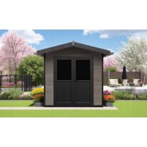 Abri de jardin composite Léoncel, toit 2 pentes, 2.23x2.23m