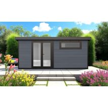 Abri de jardin composite Calais, toit monopente, 5x3m, 15m2
