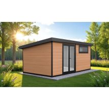 Abri de jardin composite Antibes, toit monopente, 5x3m, 15m2