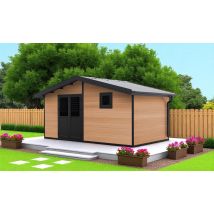 Abri de jardin composite Cayenne, toit 2 pentes, 5.00x2.9m, 14.5m2