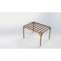 Pergola autoportante autoclave Cl4 4x3m avec ventelles