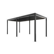Pergola motorisée bioclimatique alu Windsor 5.8x3m 36N anthracite