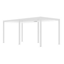 Pergola motorisée bioclimatique alu Windsor 5.8x3m 36B blanche