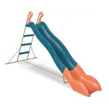 Toboggan Linou Bleu 2,63 M, 3-12 Ans - Fabrication Française - Garantie 10 Ans - Aleo By Trigano