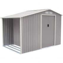 Abri De Jardin En Métal - Couleur Gris Aluminium Ral9007 - Surface Totale 5,31 M² - Garantie 5 Ans - Trigano - Trigano
