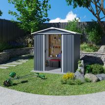 Abri De Jardin En Métal - Couleur Anthracite Ral7016 - Surface Totale 2,77 M² - Garantie 15 Ans - Fabrication Européenne - Yardmaster - Trigano)