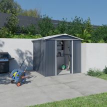 Abri De Jardin En Métal - Couleur Anthracite Ral7016 - Surface Totale 4,38 M² - Garantie 15 Ans - Fabrication Européenne - Yardmaster - Trigano)