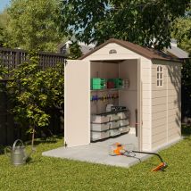 Abri De Jardin En Résine - Couleur Beige - Surface Totale 3,64 M² - Garantie 2 Ans - Trigano - Trigano