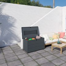 Coffre de jardin résine anthracite 350 l - Trigano