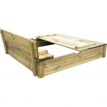Bac À Sable Sandy En Bois Autoclave - Fabrication Française - Garantie 2 Ans - Aleo By Trigano