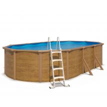 Piscine Hors Sol Acier Ovale - Groupe De Filtration 4m³/h - Profondeur 106 Cm - Garantie 2 Ans - Trigano