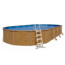 Piscine Hors Sol Acier Ovale - Groupe De Filtration 10m³/h Avec Préfiltre - Profondeur 106 Cm - Garantie 2 Ans - Trigano