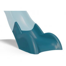 Partie Inférieure De Glissière Toboggan 2,63 M - Sabot Bleu - Fabrication Française - Garantie 2 Ans - Aleo By Trigano