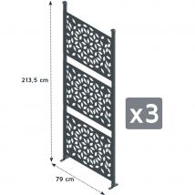 Lot de 3 claustras pour carport libeccio - Trigano