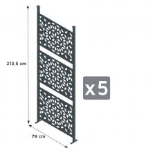 Lot de 5 claustras pour carport libeccio - Trigano
