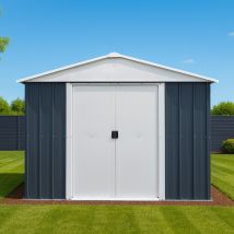 Abri De Jardin En - Couleur Anthracite Ral7016 - Surface Totale 7.21 M² - Garantie 15 Ans - Yardmaster - Trigano