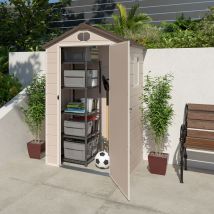 Abri De Jardin En Résine - Couleur Beige - Surface Totale 1,39 M² - Garantie 2 Ans - Trigano - Trigano