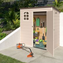 Abri De Jardin En Résine - Couleur Beige - Surface Totale 2,09 M² - Garantie 2 Ans - Trigano - Trigano