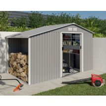Abri De Jardin En Métal - Couleur Gris Châtaigne Ral7039 - Surface Totale 6,53 M² - Garantie 5 Ans - Trigano - Trigano