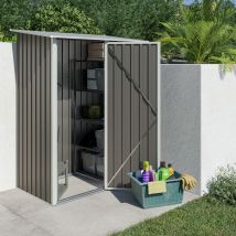 Abri De Jardin En Métal - Couleur Gris Châtaigne Ral7039 - Surface Totale 1,27 M² - Garantie 5 Ans - Trigano - Trigano