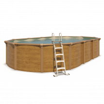Piscine Hors Sol Acier Ovale - Groupe De Filtration 8m³/h Avec Préfiltre - Profondeur 120 Cm - Garantie 2 Ans - Trigano