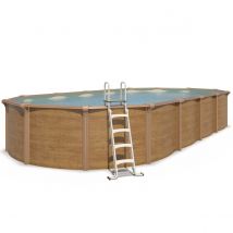 Piscine Hors Sol Acier Ovale - Groupe De Filtration 10m³/h Avec Préfiltre - Profondeur 120 Cm - Garantie 2 Ans - Trigano