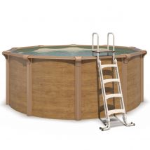Piscine Hors Sol Acier Ronde - Groupe De Filtration 6m³/h Avec Préfiltre - Profondeur 120 Cm - Garantie 2 Ans - Trigano