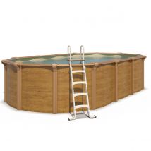 Piscine Hors Sol Acier Ovale - Groupe De Filtration 6m³/h Avec Préfiltre - Profondeur 120 Cm - Garantie 2 Ans - Trigano
