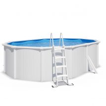 Piscine Hors Sol Acier Ovale - Groupe De Filtration 4m³/h - Profondeur 106 Cm - Garantie 2 Ans - Trigano