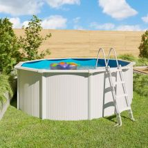 Piscine Hors Sol Acier Ronde - Groupe De Filtration 4m³/h - Profondeur 106 Cm - Garantie 2 Ans - Trigano