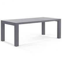 Table de jardin aluminium gris 2 m x 1 m x 0,7 m - Trigano