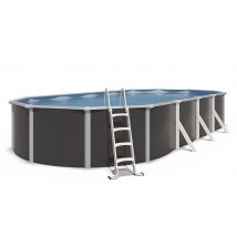 Piscine Hors Sol Acier Ovale - Groupe De Filtration 10m³/h Avec Préfiltre - Profondeur 120 Cm - Garantie 2 Ans - Trigano