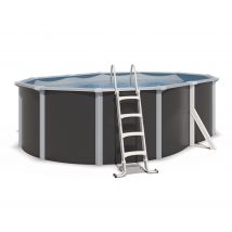 Piscine Hors Sol Acier Ovale - Groupe De Filtration 4m³/h - Profondeur 120 Cm - Garantie 2 Ans - Trigano
