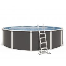 Piscine Hors Sol Acier Ronde - Groupe De Filtration 8m³/h Avec Préfiltre - Profondeur 120 Cm - Garantie 2 Ans - Trigano