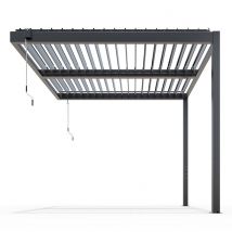 Pergola bioclimatique adossée 3x3m candy - Trigano