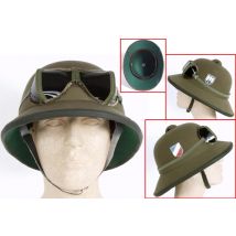 Tropenhelm Repro mit Brille neu