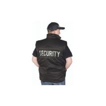 Security Weste bestickt schwarz Restposten S