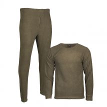 Thermofleece Unterwäsche Set Rundhals oliv Restposten XL