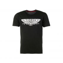 T-Shirt bedruckt MAVERICK schwarz Restposten XXL