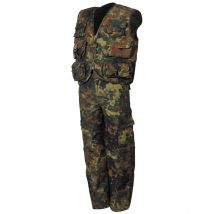 MFH Kinder Zip-Up Hose und Weste flecktarn L