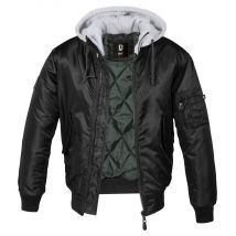 Jacke MA1 Sweat Hooded Jacket schwarz/grau Restposten S
